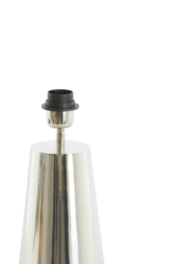 Zilveren conische lampenvoet Light & Living Yelos - H 35 cm - Image 3