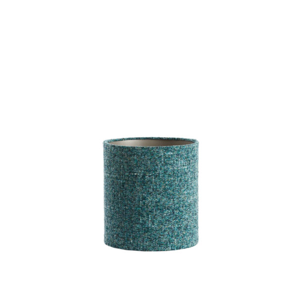Lampenkap cilindrisch turquoise stoffen Light & Living Osire - Ø 25 cm