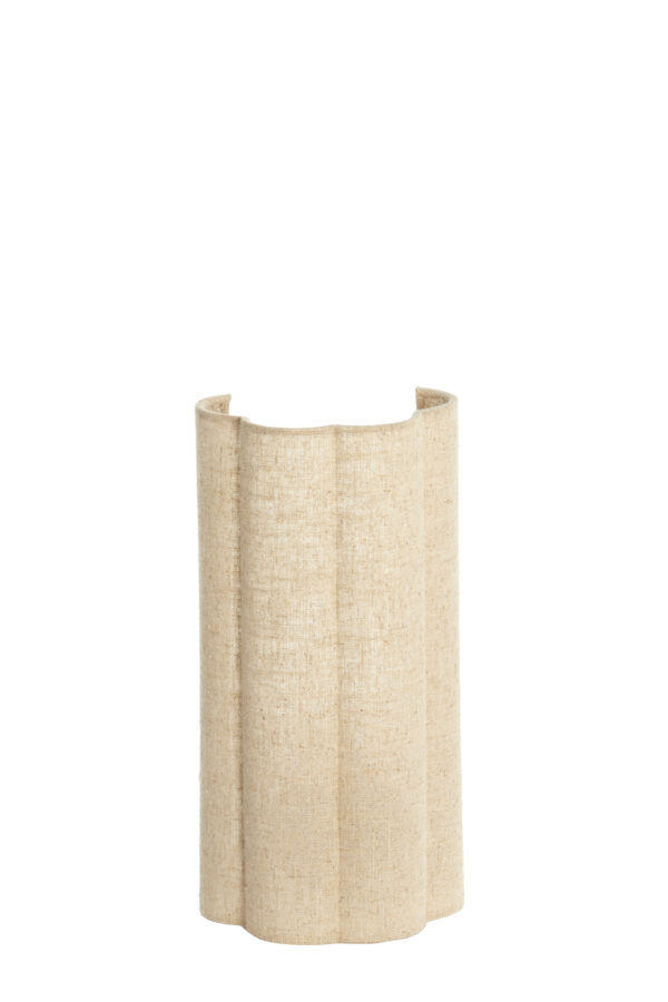 Stoffen lampenkap beige golvend Light & Living Fringe - H 30,5 cm - Image 2