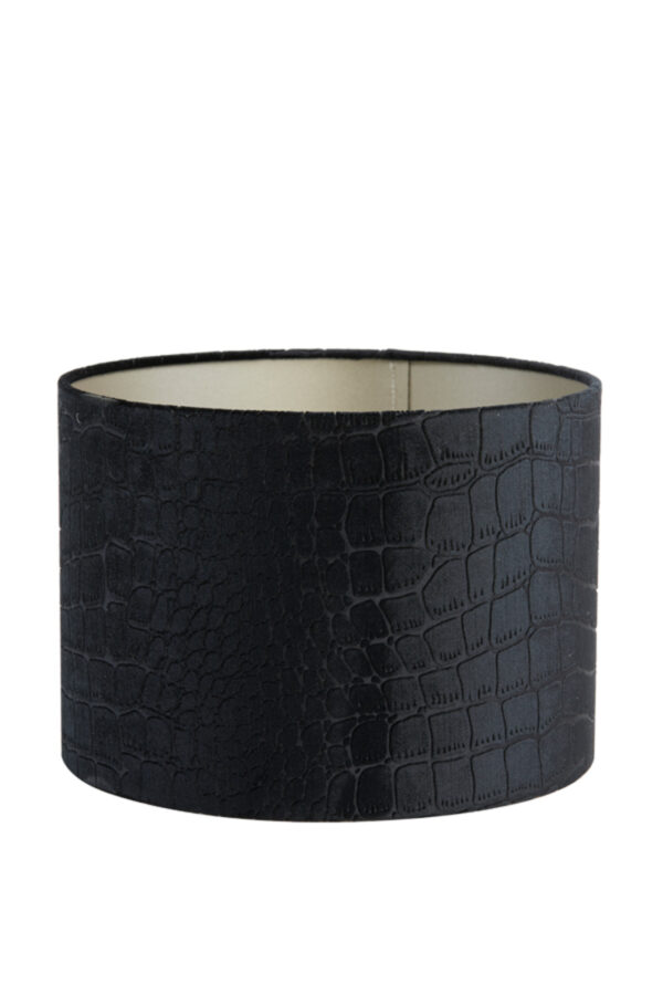 Zwarte lampenkap krokodillenpatroon Light & Living Praya - Ø 25 cm - Image 2