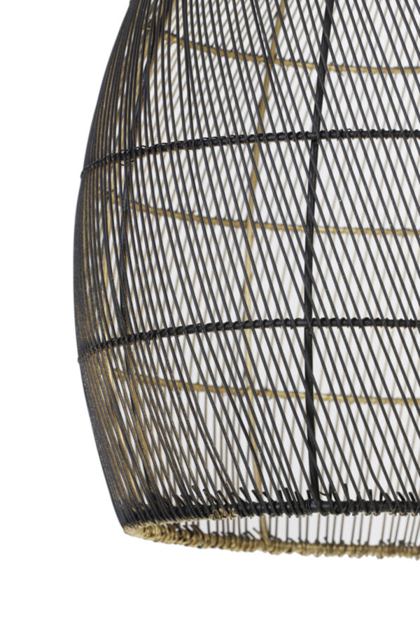 Zwarte draad hanglamp industrieel design Light & Living Meya - Ø 23 cm - Image 3