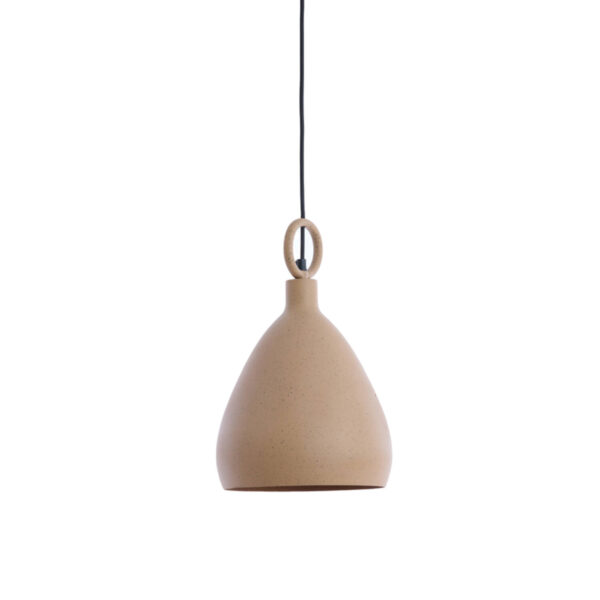 Beige keramische hanglamp stijlvol Light & Living Risari - Ø 24 cm