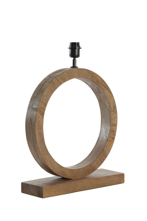 Houten lampvoet rond design Light & Living Tinar - H 55 cm - Image 3