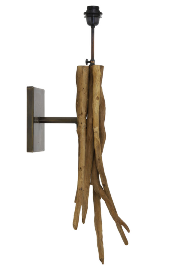 Houten wandlamp natuurlijk design Light & Living Bluma - wandlamp - H 70 cm - Image 2