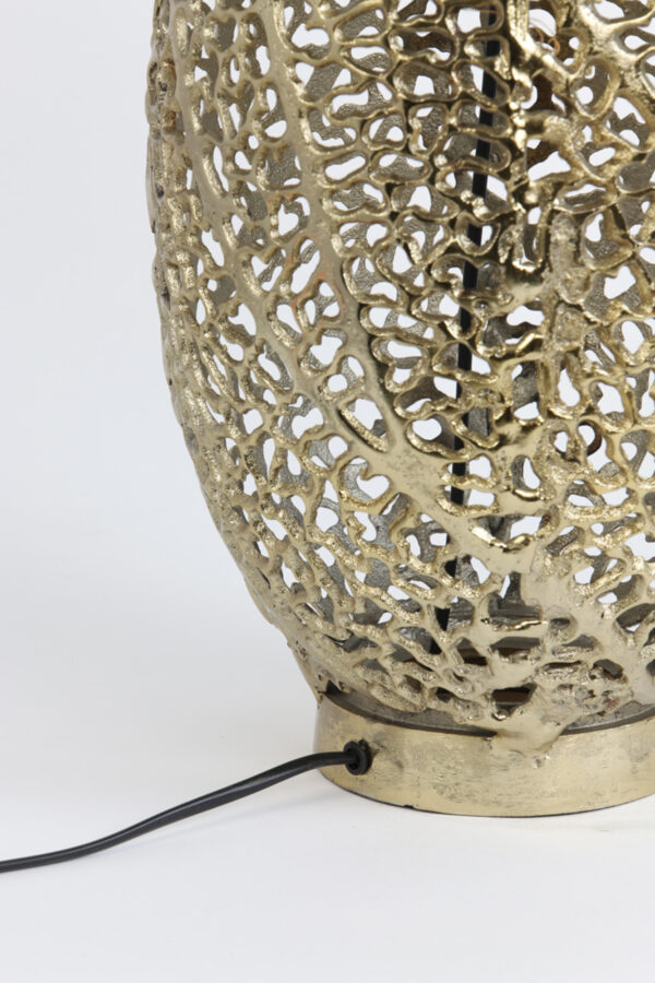Gouden opengewerkte tafellamp Light & Living Sinula - H 40 cm - Image 6
