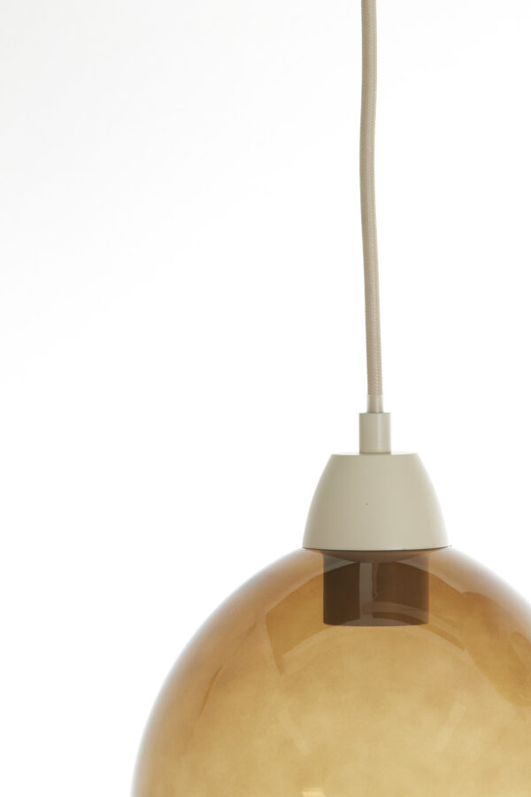 Goudkleurige metalen hanglamp met glas Light & Living Bisho - B 104 cm - Image 6