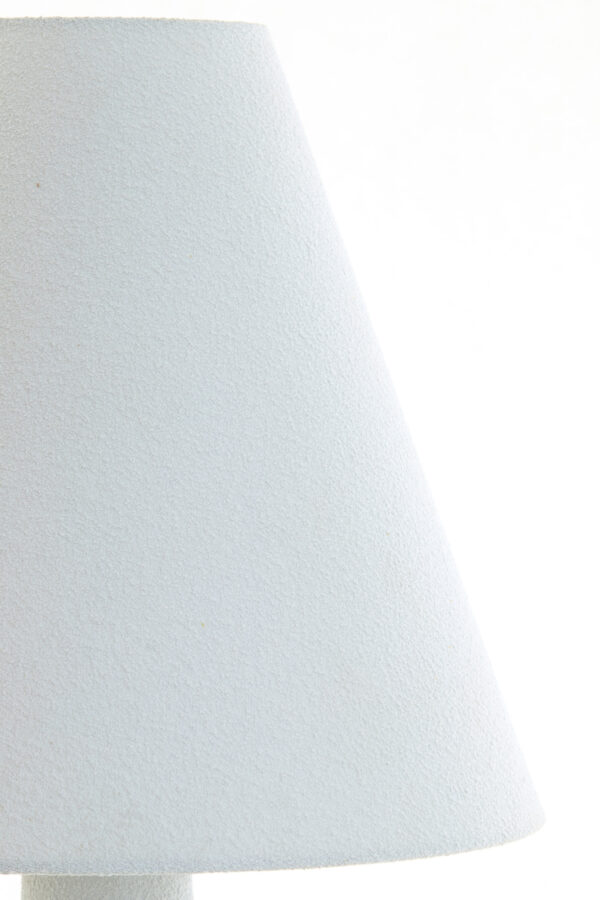 Witte scandinavische kegelvormige schemerlamp Light & Living Devia - H 168 cm - Image 3