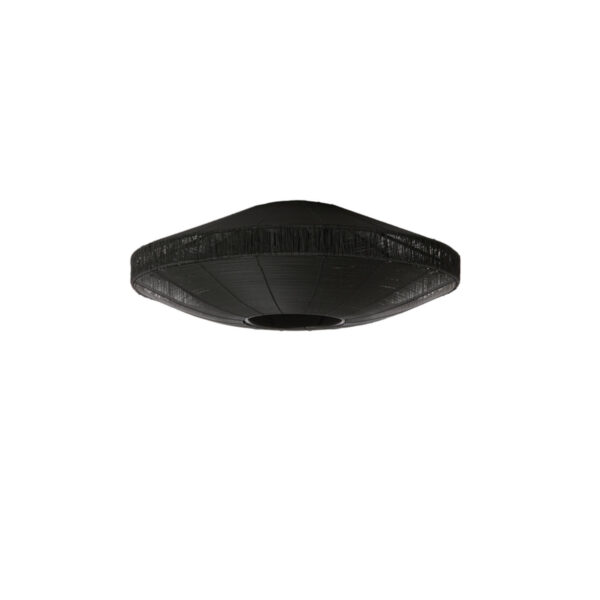 Plafondlamp ovaal zwart met moderne uitstraling Light & Living Bahala – B 51 cm