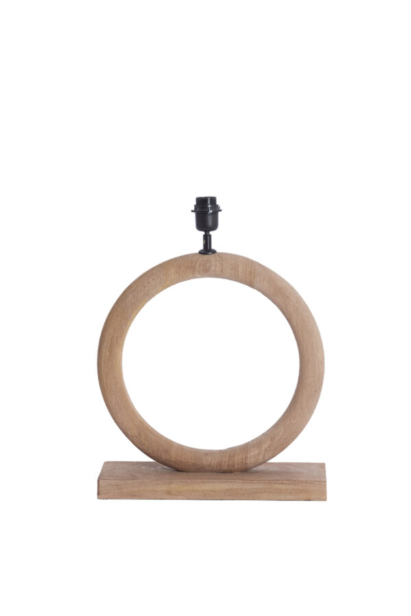 Houten lampvoet ringvormig Light & Living Nubia - H 44 cm - Image 2