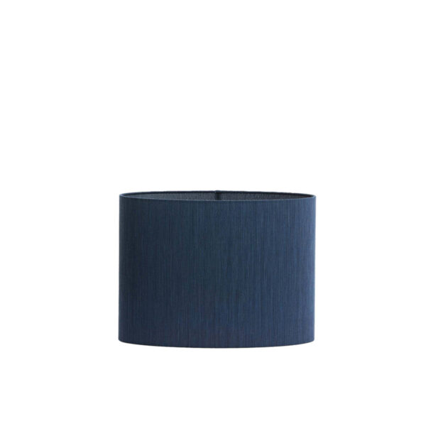 Donkerblauwe cilindervormige lampenkap Light & Living Harper - H 28 cm