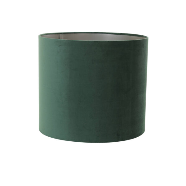 Groene cilindervormige lampenkap Light & Living Velours - Ø 45 cm