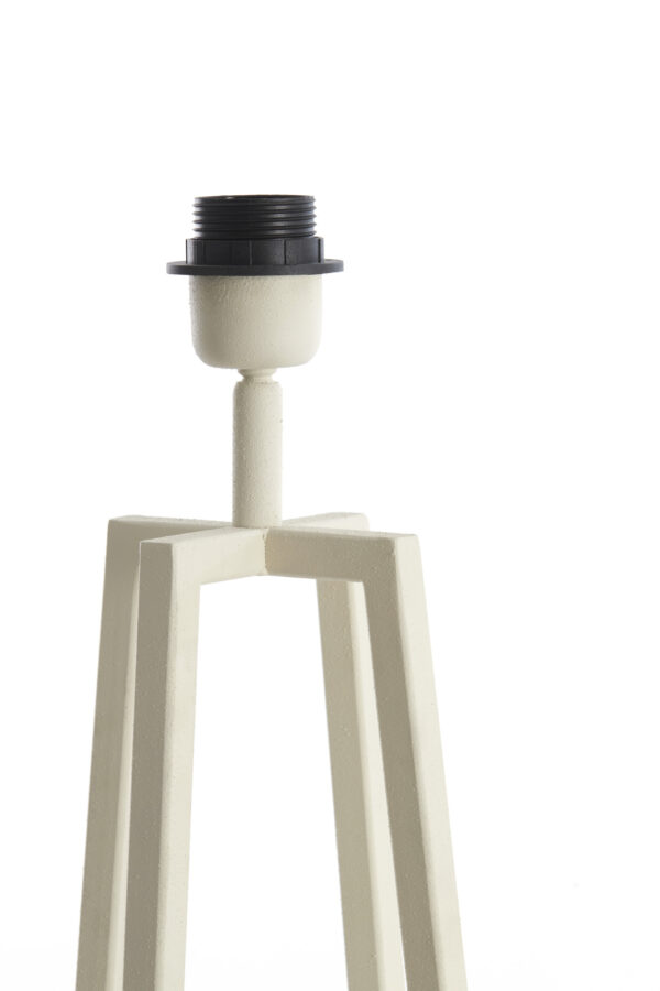 Witte lampenvoet geometrisch modern design Light & Living Miley - H 56 cm - Image 4