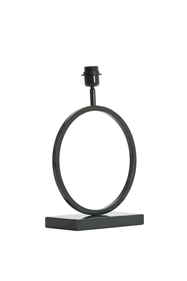 Zwarte metalen lampenvoet rond Light & Living Liva - H 43 cm - Image 3