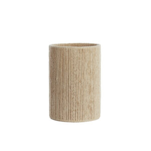 Ribbelige stoffen lampenkap beige Light & Living Medana - Ø 25 cm