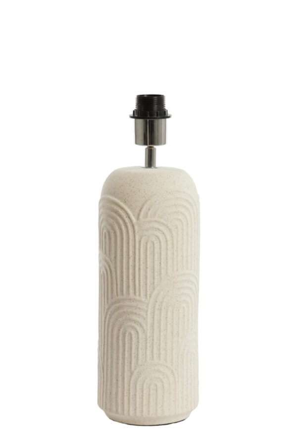 Lampvoet van keramiek met reliëf Light & Living Diego - H 43,5 cm - Image 2