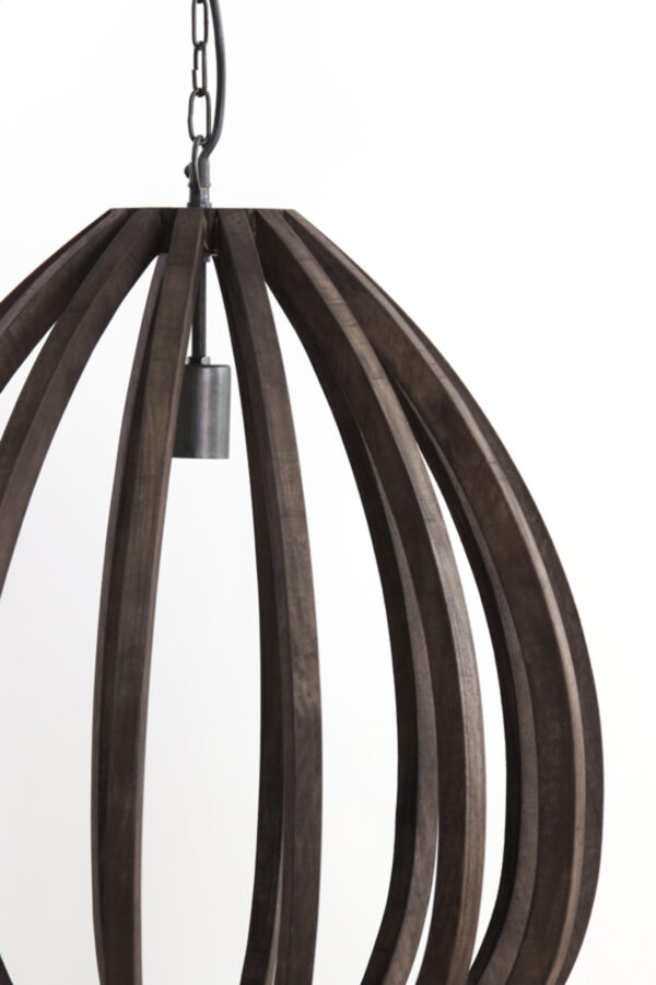 Houten hanglamp in designstijl Light & Living Barsia - Ø 40 cm - Image 3
