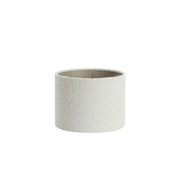 Cilindervormige stoffen lampenkap wit Light & Living Bolero - Ø 20 cm
