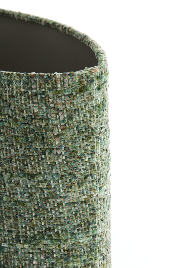 Groene stof lampenkap in cilinderstijl Light & Living Osire - H 32 cm - Image 5