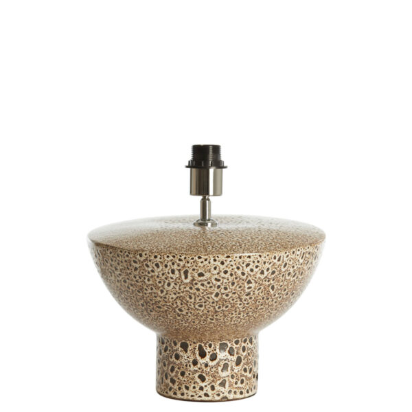 Keramische lampvoet met unieke textuur Light & Living Yasur - H 22 cm