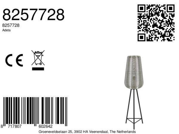 Vloerlamp met metalen draadstructuur Light & Living Adeta – H 135 cm - Image 10