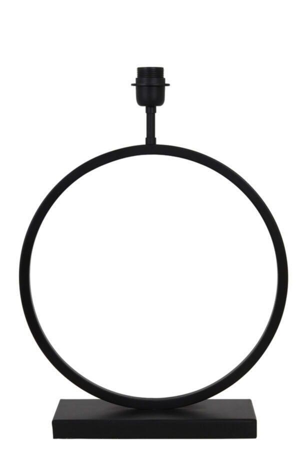 Zwarte lampvoet cirkelvormig Light & Living Liva - H 53 cm - Image 2