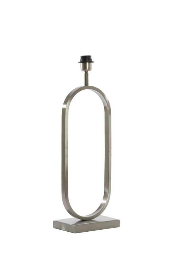 Zilverkleurige lampenvoet ovaal Light & Living Jamiri - H 55 cm - Image 3