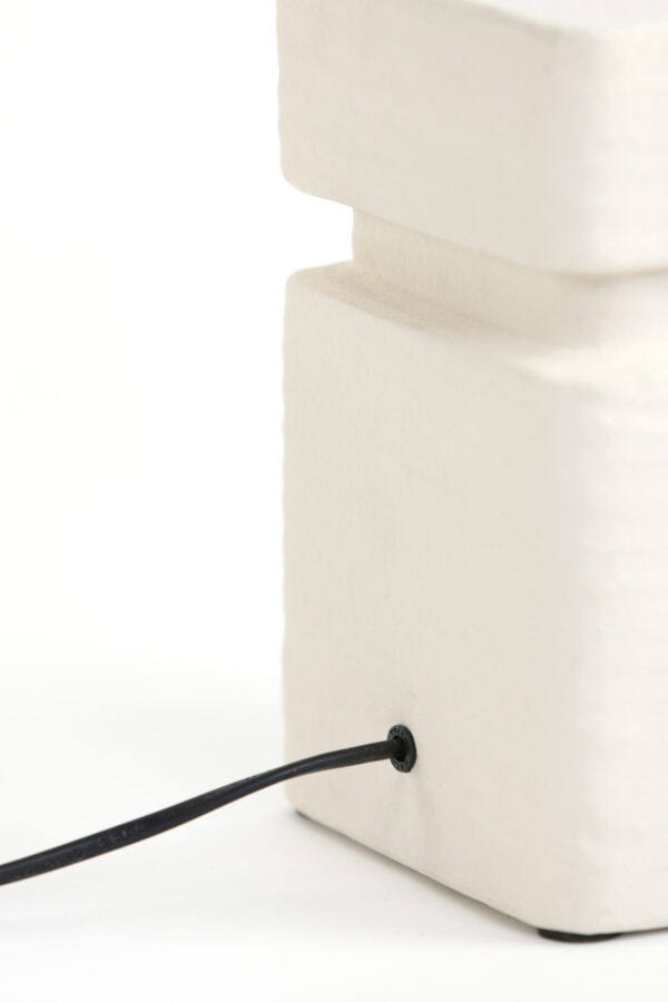 Witte vierkante lampenvoet Light & Living Amta - H 32 cm - Image 4