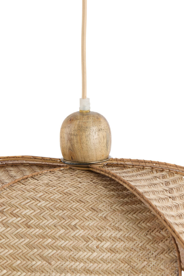 Hanglamp van rotan in natuurlijke tint Light & Living Lavrio - Ø 60,5 cm - Image 6
