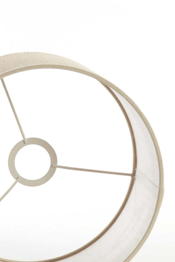 Beige cilindervormige lampenkap voor sfeerverlichting Light & Living Sendai - Ø 25 cm - Image 7
