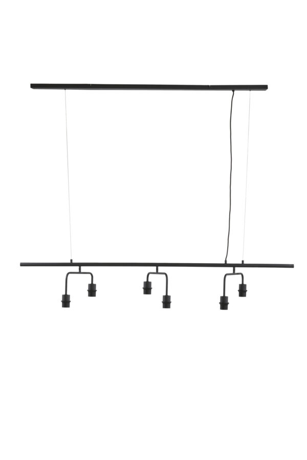 Moderne zwarte hanglamp met rail Light & Living Edisa - B 160 cm - Image 2