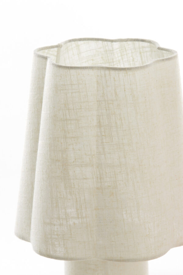 Stoffen tafellamp naturel Light & Living Musaby - H 50 cm - Image 5