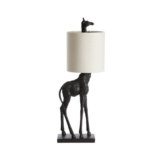 Giraffe tafellamp met witte kap Light & Living Giraffe - H 68 cm
