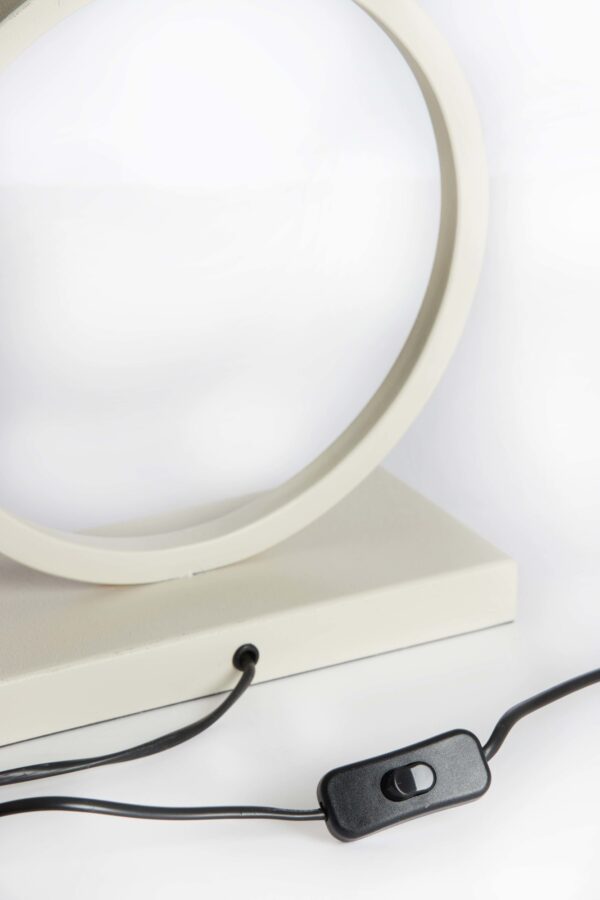 Trendy beige cirkel lampenvoet Light & Living Liva - Image 7