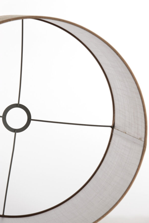 Cilindervormige stoffen lampenkap beige Light & Living Caden - Ø 40 cm - Image 6