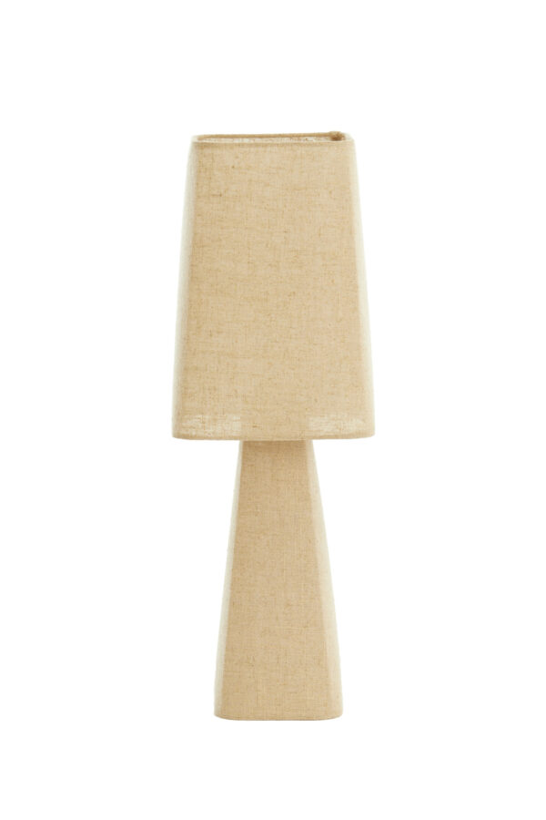 Beige tafellamp trapeziumvormig Light & Living Mikko - H 58 cm - Image 2