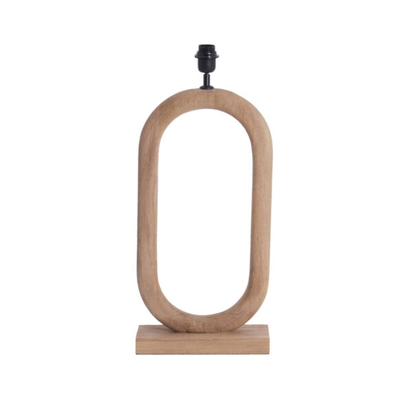 Houten lampvoet ovaal design Light & Living Paceco - H 59 cm