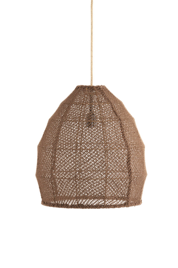 Bruine rotan hanglamp met vlechtwerk Light & Living Makassar - Ø 42 cm - Image 2