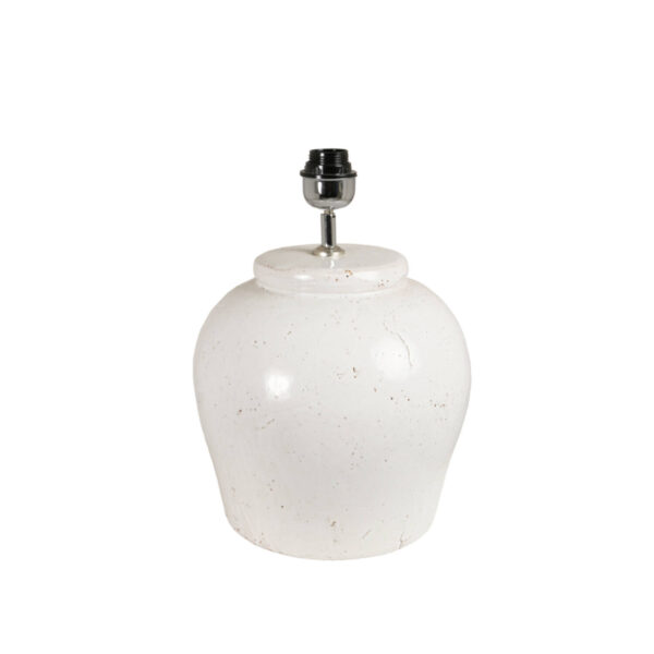 Witte lampenvoet bolvormig Light & Living Etna - H 40 cm