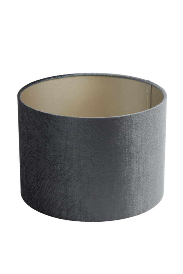 Kleurige grijze cilindervormige lampenkap stof Light & Living Lubis - Ø 30 cm - Image 3