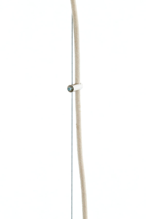 Gestreepte stoffen hanglamp bruin Light & Living Kozana - Ø 48 cm - Image 6