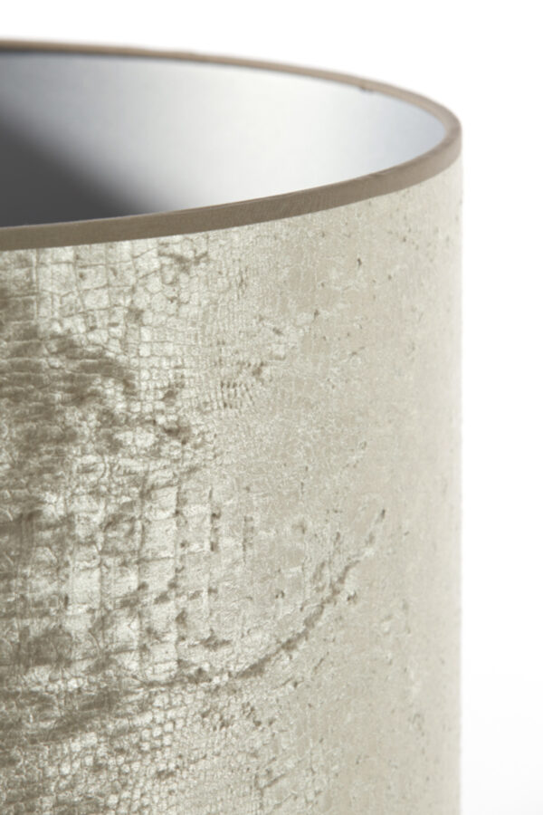 Stoffen lampenkap zilver cilindervormig Light & Living Chelsea - Ø 50 cm - Image 5
