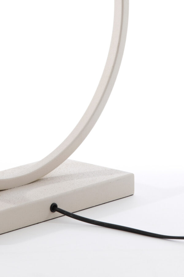 Ronde metalen lampenstandaard beige Light & Living Liva - H 53 cm - Image 6