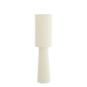 Cilindervormige beige staande lamp Light & Living Mikkel - H 165 cm