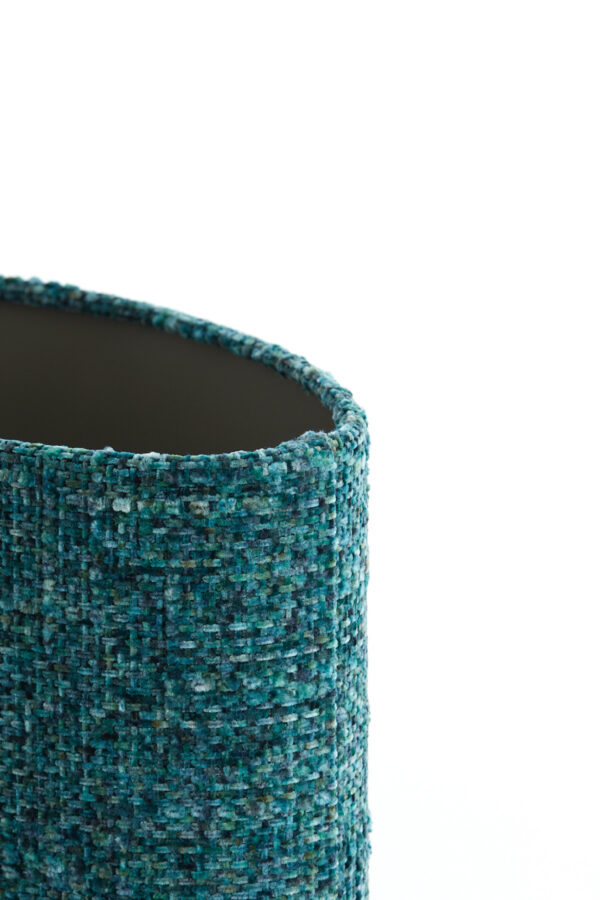 Groene cilindrische stoffen lampenkap Light & Living Osire - H 25 cm - Image 5