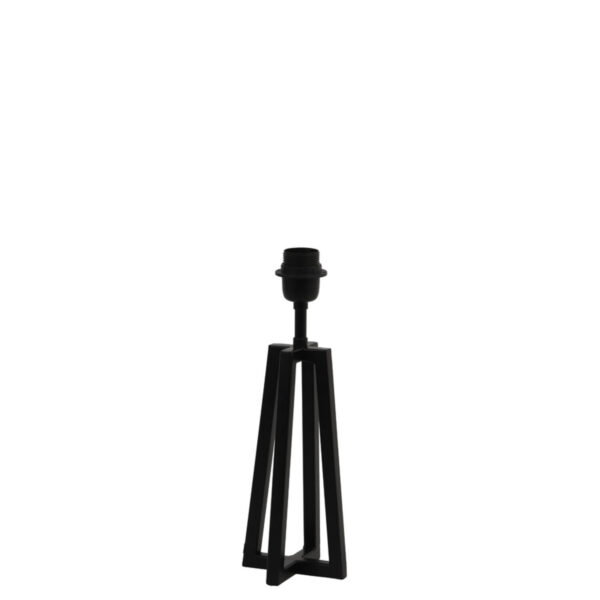 Zwarte tafellamp houder Light & Living Miley - H 31 cm
