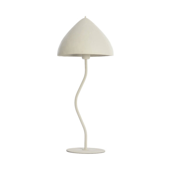 Tafellamp sierlijk wit gewelfd Light & Living Elimo - H 67 cm