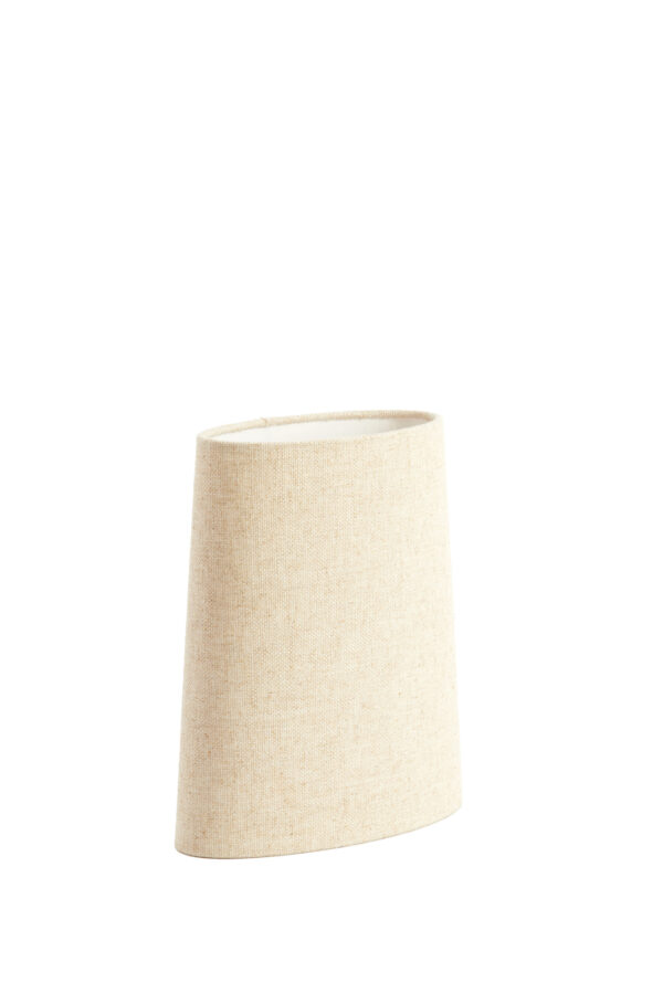 Crème kleurige stoffen lampenkap Light & Living Livigno - H 28 cm - Image 3