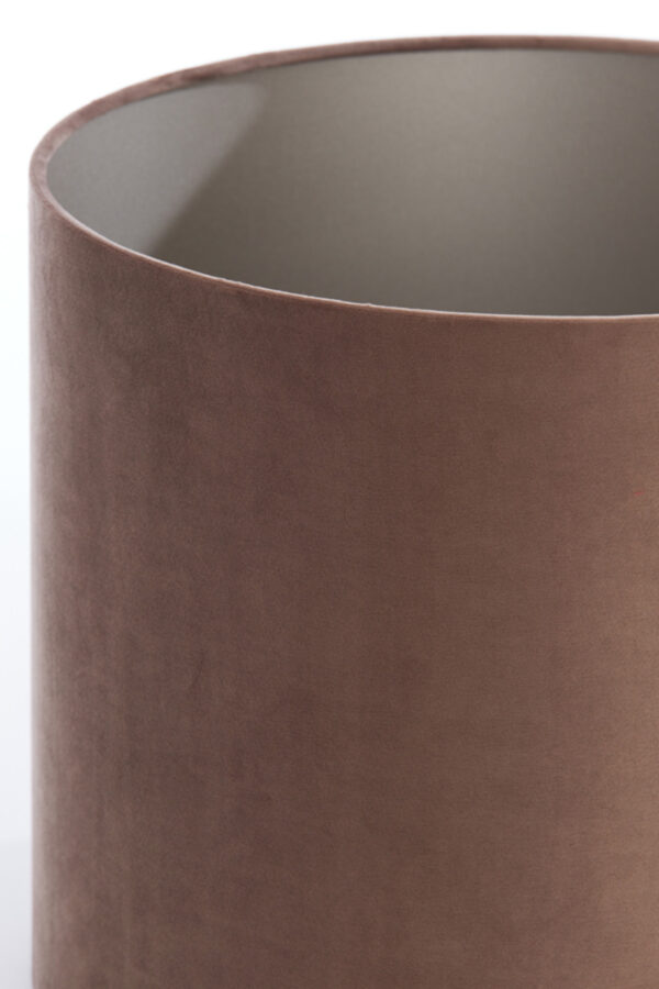 Velours lampenkap bruin cilindervormig Light & Living Velours - Ø 35 cm - Image 6