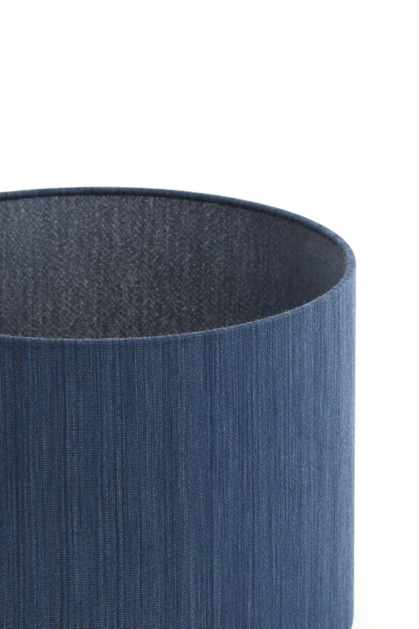 Cilindervormige lampenkap in blauw stof Light & Living Harper - Ø 25 cm - Image 3
