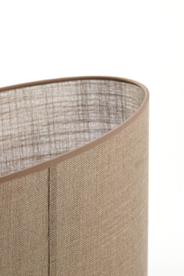 Bruine cilinder lampenkap voor interieur Light & Living Caden - H 32 cm - Image 6